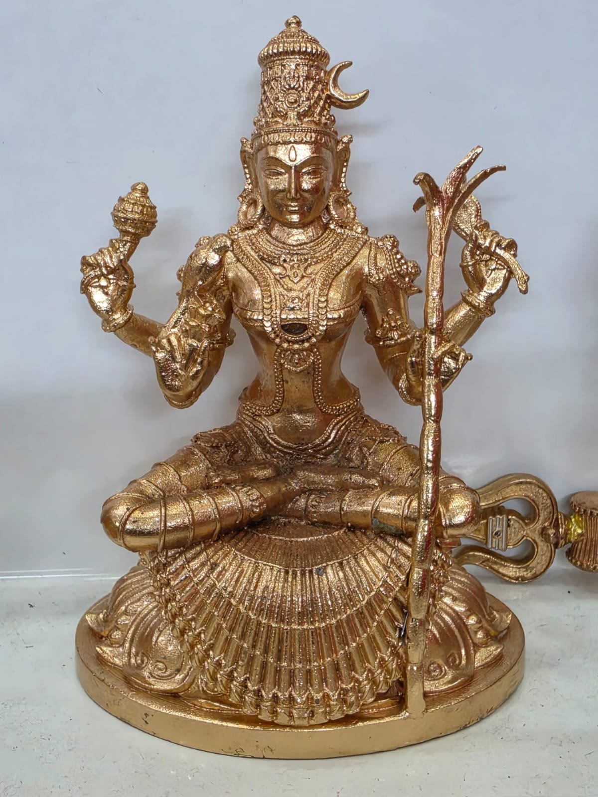 Goddess Kamakshi Amman Brass Idol